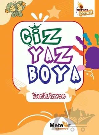 Çiz Yaz Boya İngilizce Boyama Kitabı – Kolektif – Meteor Yayınevi kitap kapağı