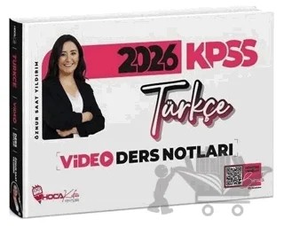 2026 KPSS Türkçe Video Ders Notları – Öznur Saat Yıldırım – Hoca Kafası Yayınları kitap kapağı