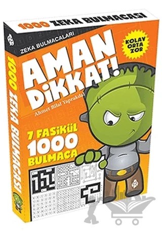 Aman Dikkat! - Zeka Bulmacaları – Ahmet Bilal Yaprakdal – Uğurböceği Yayınları kitap kapağı