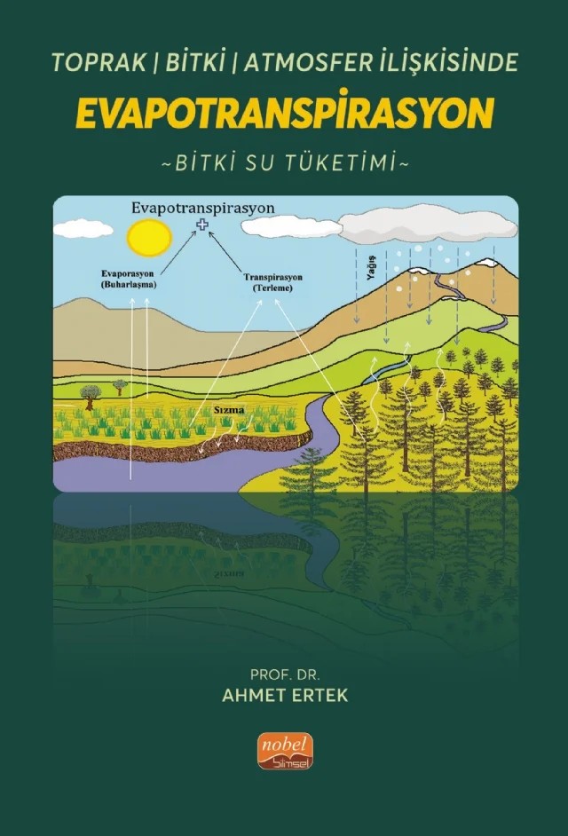 Toprak-Bitki-Atmosfer İlişkisinde EVAPOTRANSPİRASYON - Bitki Su Tüketimi – Ahmet Ertek – Nobel Bilimsel Eserler kitap kapağı
