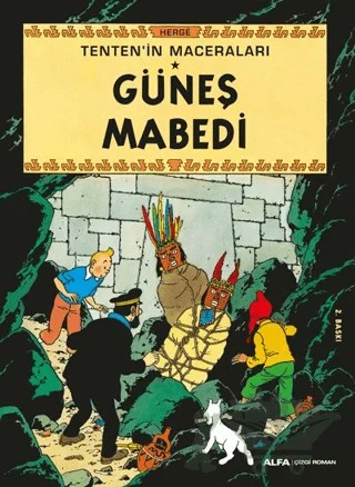 Güneş Mabedi - Tenten'in Maceraları – Herge – Alfa Yayınları kitap kapağı