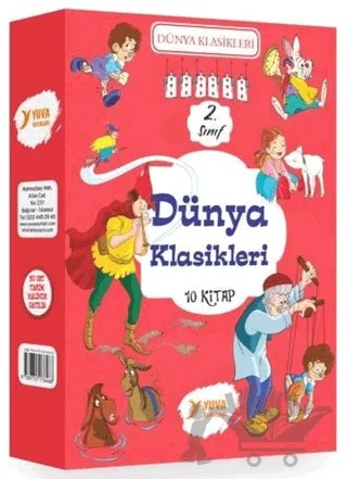 2. Sınıf Dünya Klasikleri (10 Kitap Takım) – Kolektif – Yuva Yayınları kitap kapağı