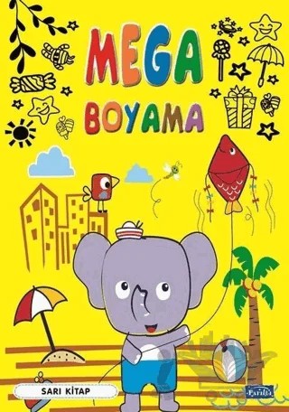Mega Boyama-Sarı Kitap – Kolektif – Parıltı Yayınları kitap kapağı