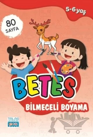 Betes Bilmeceli Boyama – Nesli Şimşek – Talas Yayınları kitap kapağı