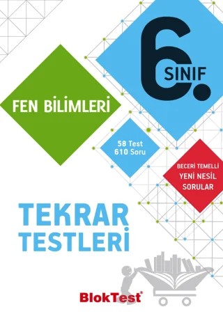 6. Sınıf Fen Bilimleri Tekrar Testleri – Kolektif – Tudem Yayınları - Bayilik kitap kapağı