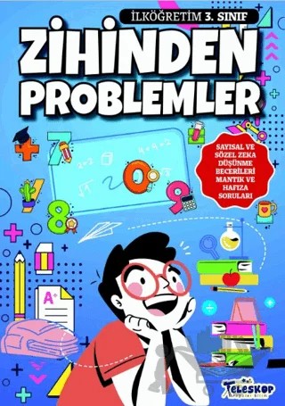 Zihinden Problemler İlköğretim 3. Sınıf – Erdem Öztürk – Teleskop Popüler Bilim kitap kapağı