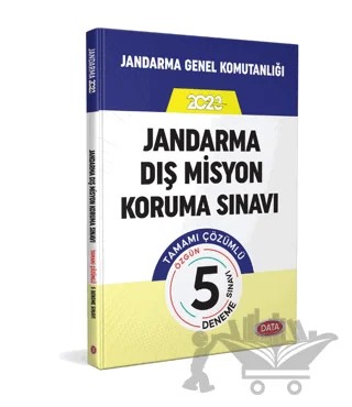 Jandarma Dış Misyon Koruma Sınavı Tamamı Çözümlü 5 Deneme Sınavı – Kolektif – Data Yayınları kitap kapağı