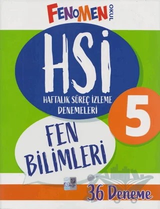 5. Sınıf Fen Bilimleri HSİ Haftalık Süreç İzleme Denemeleri – Kolektif – Fenomen Yayınları kitap kapağı