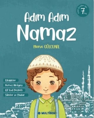 Adım Adım Namaz - Erkek – Merve Gülcemal – Multibem Yayınları kitap kapağı