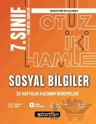 7. Sınıf Sosyal Bilgiler 32 Haftalık Kazanım Denemeleri – Kolektif – Startfen Yayınları kitap kapağı