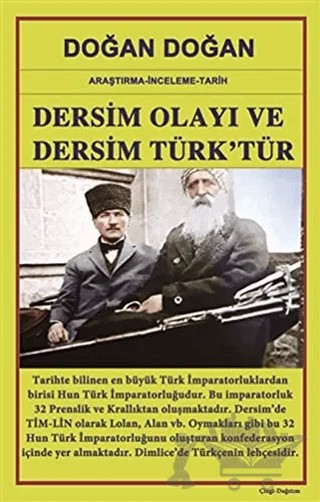 Dersim Olayı ve Dersim Türk’tür – Doğan Doğan – Bilge Karınca Yayınları kitap kapağı