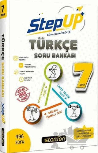 7. Sınıf Türkçe StepUp Soru Bankası – Kolektif – Startfen Yayınları kitap kapağı