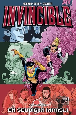 Invincible 8 - En Sevdiğim Marslı – Robert Kirkman – Athica Yayınları kitap kapağı