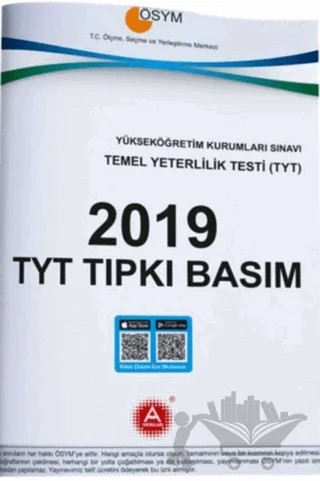 TYT 2019 Çıkmış Sorular – Kolektif – A Yayınları kitap kapağı