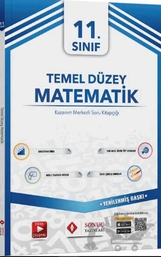 11. Sınıf Temel Düzey Matematik Kazanım Merkezli Soru Kitapçığı – Kolektif – Sonuç Yayınları kitap kapağı