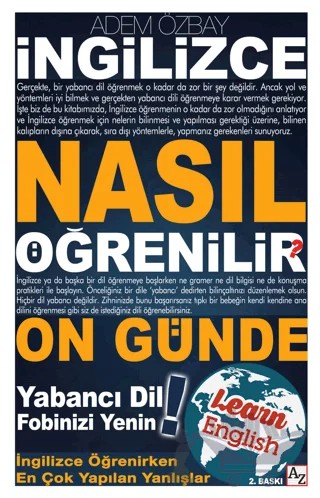 İngilizce Nasıl Öğrenilir? – Adem Özbay – Az Kitap kitap kapağı