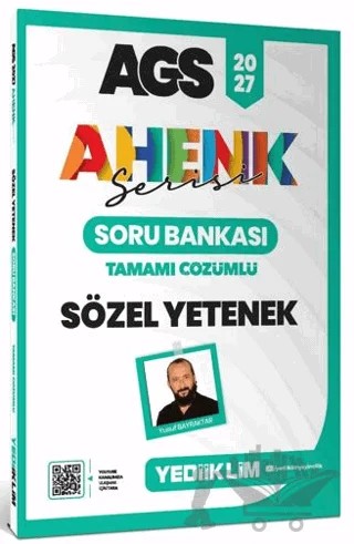 2027 MEB AGS Ahenk Serisi Sözel Yetenek Tamamı Çözümlü Soru Bankası – Yusuf Bayraktar – Yediiklim Yayınları kitap kapağı