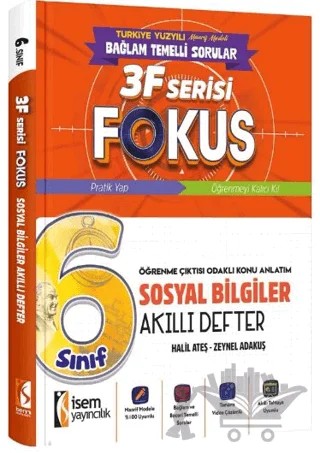 6. Sınıf Sosyal Bilgiler Akıllı Defter – Halil Ateş, Zeynel Adakuş – İSEM Yayıncılık kitap kapağı