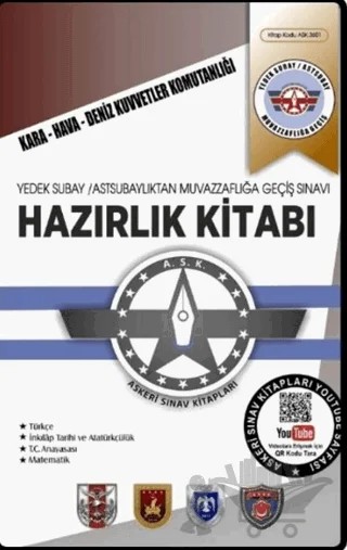 Yedek Subay / Astsubaylıktan Muvazzaflığa Geçiş Sınavı Hazırlık Kitabı – Kolektif – Askeri Sınav Kitapları kitap kapağı