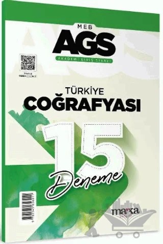AGS Türkiye Coğrafyası 15 Deneme – Kollektif – Marka Yayınları kitap kapağı