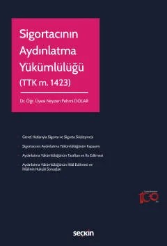 Sigortacının Aydınlatma Yükümlülüğü (TTK m. 1423) – Neyzen Fehmi Dolar – Seçkin Yayıncılık kitap kapağı