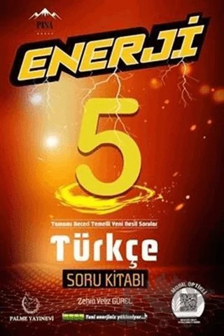 Palme 5. Sınıf Enerji Türkçe Soru Kitabı – Zehra Yeliz Gürel – Palme Yayınları kitap kapağı
