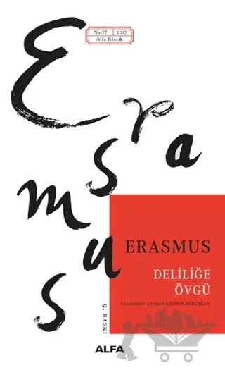 Deliliğe Övgü – Desiderius Erasmus – Alfa Yayınları kitap kapağı