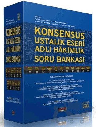 KONSENSUS Ustalık Eseri Adli Hakimlik Soru Bankası – Kolektif – Savaş Yayınevi kitap kapağı