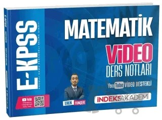 2026 E-KPSS Matematik Video Ders Notları – Eren Tunçer – İndeks Akademi Yayıncılık kitap kapağı