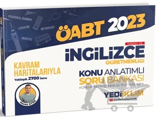 2023 ÖABT İngilizce Öğretmenliği Kavram Haritalarıyla Konu Anlatımlı Soru Bankası – Hasan Atsız – Yediiklim Yayınları kitap kapağı