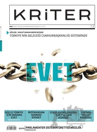 Kriter Aylık Siyaset Toplum ve Ekonomi Dergisi Sayı: 12 Nisan 2017 – Kriter Aylık Siyaset Toplum ve Ekonomi Dergisi Yayınları kitap kapağı