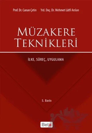 Müzakere Teknikleri – Canan Çetin – Beta Yayınevi kitap kapağı