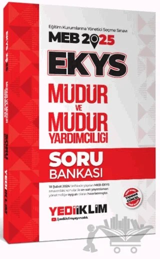 2025 MEB EKYS Müdür ve Müdür Yardımcılığı Soru Bankası – Kolektif – Yediiklim Yayınları kitap kapağı