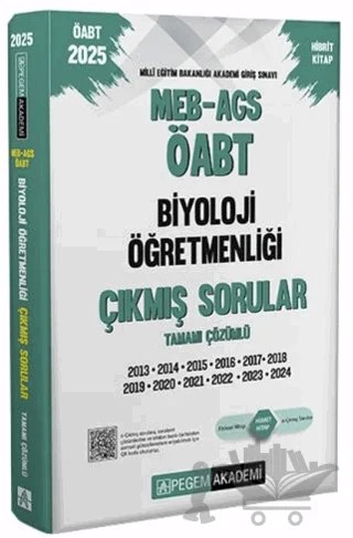 2025 MEB-AGS-ÖABT Biyoloji Öğretmenliği Tamamı Çözümlü Çıkmış Sorular – Kollektif – Pegem Akademi Yayıncılık kitap kapağı
