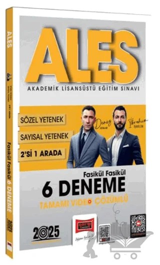 2025 ALES Sayısal-Sözel 2'si Bir Arada Fasikül Fasikül 6 Deneme Tamamı Video Çözümlü – Kollektif – Yargı Yayınevi kitap kapağı