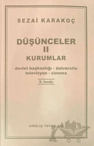 Düşünceler 2: Kurumlar – Sezai Karakoç – Diriliş Yayınları kitap kapağı