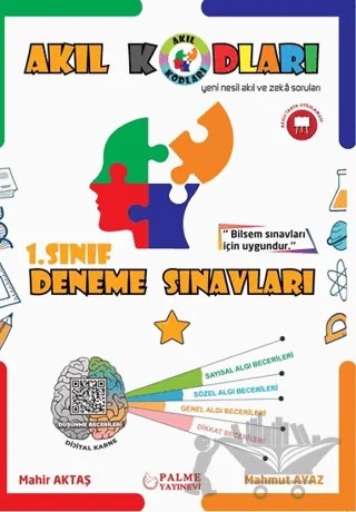 1. Sınıf Akıl Kodları Deneme Sınavı – Mahir Aktaş, Mahmut Ayaz – Palme Yayınları kitap kapağı