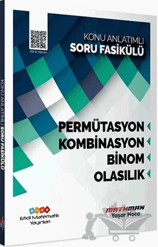 AYT Matematik Permütasyon Kombinasyon Binom ve Olasılık Konu Anlatımlı Soru Fasikülü – Kolektif – Etkili Matematik Yayınları kitap kapağı