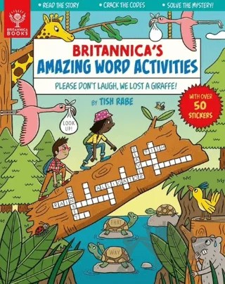 Please Don't Laugh, We Lost a Giraffe! – Tish Rabe – Britannica Books kitap kapağı