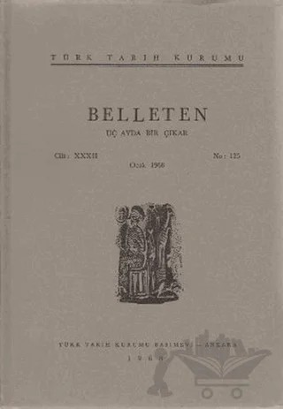 Belleten Sayı: 125 Cilt: 32 – Türk Tarih Kurumu Yayınları kitap kapağı