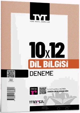 2025 TYT Dil Bilgisi Tamamı Video Çözümlü 10 Deneme – Kolektif – Marka Yayınları kitap kapağı
