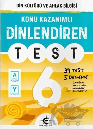 6. Sınıf Din Kültürü ve Ahlak Bilgisi Dinlendiren Test – İzzet Eker – Eker Test Yayınları kitap kapağı