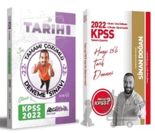 2022 Hangi KPSS Tarih 15 Deneme - Hoca Webde Tarih 22 Deneme 2'li Set – Kolektif – Hangi KPSS Yayınları kitap kapağı
