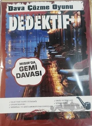 Dedektif Dava Çözme Oyunu - Mısır'da Gemi Davası – Kolektif – MT Dedektiflik kitap kapağı