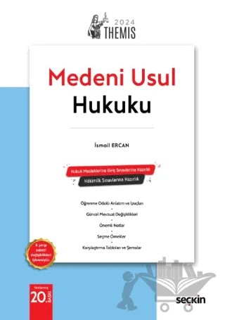 THEMIS - Medeni Usul Hukuku Konu Kitabı – İsmail Ercan – Seçkin Yayıncılık kitap kapağı