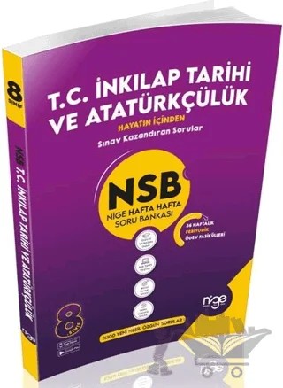 8. Sınıf T.C. İnkılap Tarihi ve Atatürkçülük NSB Nige Hafta Hafta Soru Bankası – Kolektif – Startfen Yayınları kitap kapağı