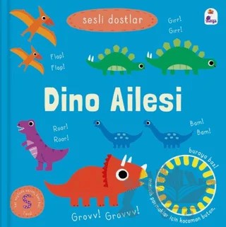 Sesli Dostlar – Dino Ailesi (Sesli Kitap) – Kolektif – İndigo Çocuk kitap kapağı