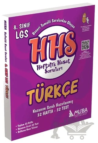8. Sınıf Türkçe Haftalık Hasat Soruları – Kolektif – Muba Yayınları kitap kapağı