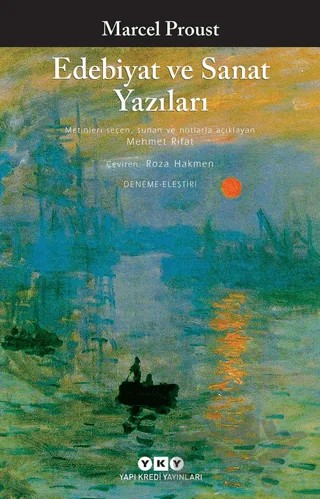 Edebiyat ve Sanat Yazıları – Marcel Proust – Yapı Kredi Yayınları kitap kapağı