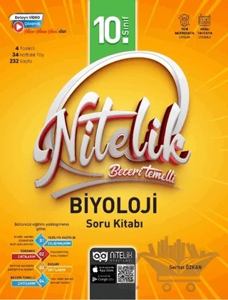 10. Sınıf Beceri Temelli Biyoloji Soru Kitabı – Serhat Özkan – Nitelik Yayınları kitap kapağı